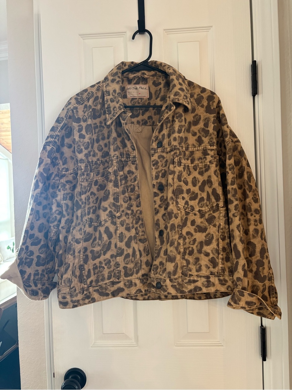 We The Free | Opal Swing Printed Denim Jacket - Leopard - Picture 2 of 4